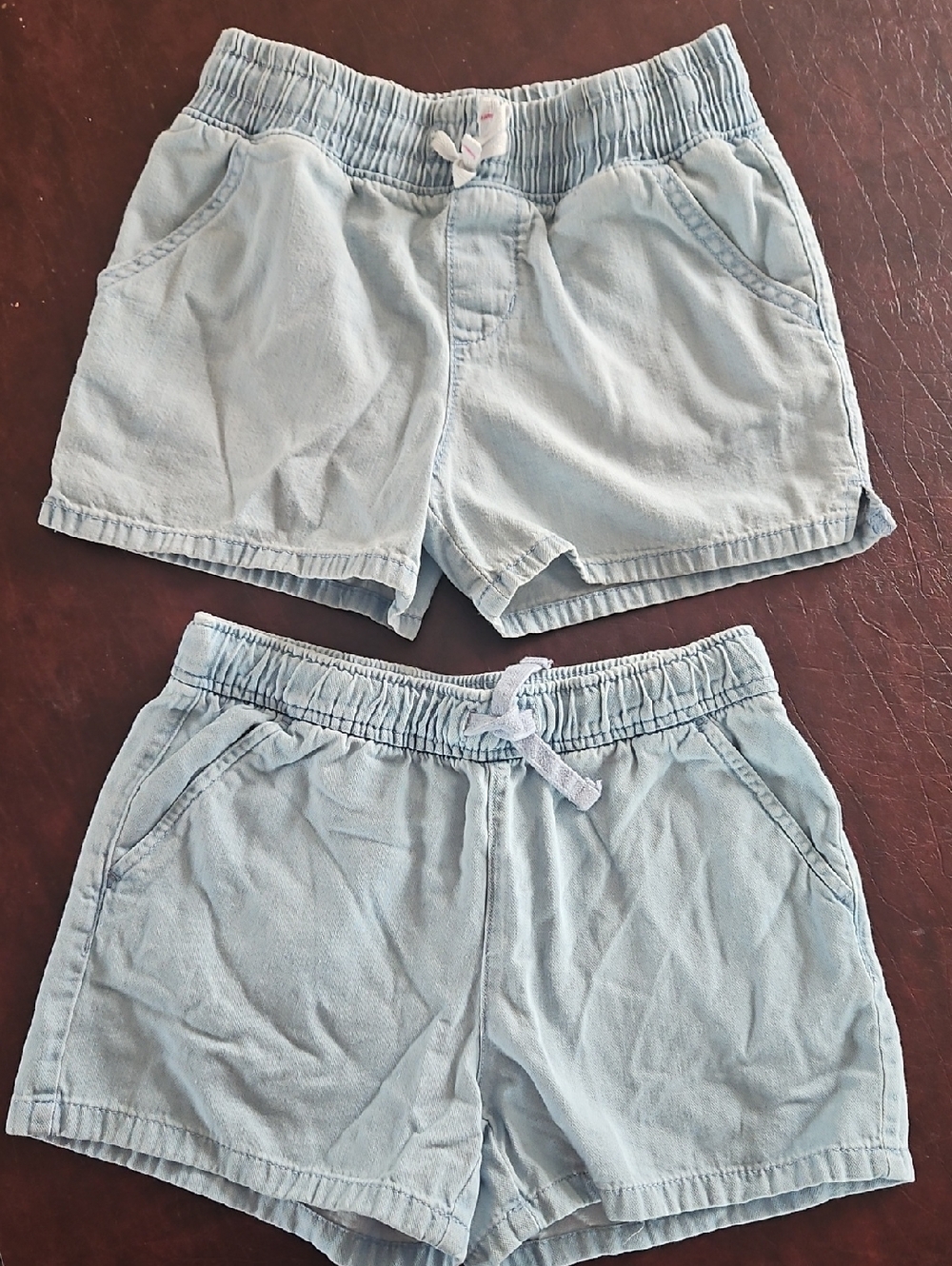 Cat & Jack Pale Pair Of Blue Drawstring Shorts